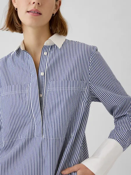 GAP Striped Shirt Mini Dress - Ladies