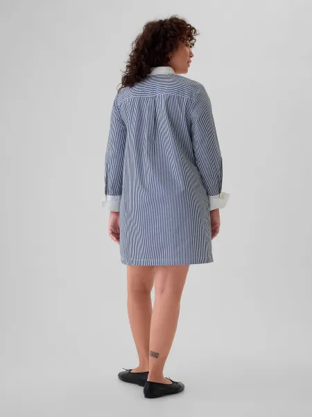 GAP Striped Shirt Mini Dress - Ladies