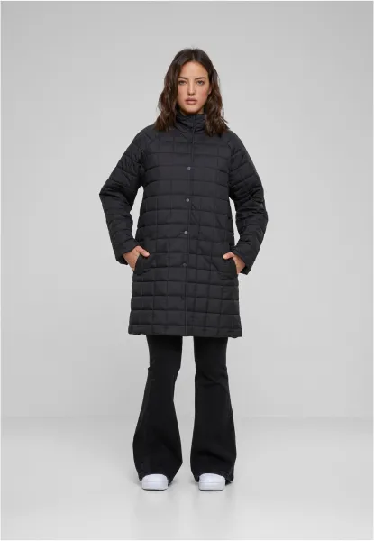 Women's quilted coat black