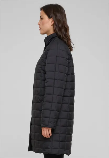 Women's quilted coat black