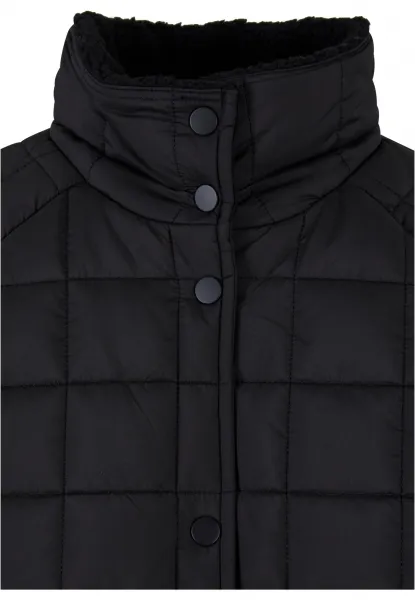 Women's quilted coat black
