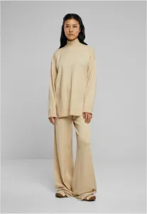 Women's knitted sweater made of eco-viscose with wet sand