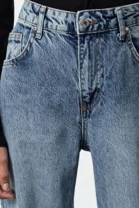 Trendyol Blue Premium More Sustainable Normal Waist Wide Leg Jeans