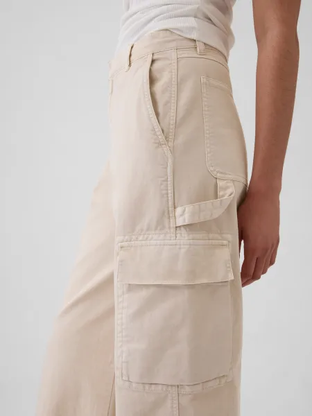 GAP Pants with Pockets Baggy Khaki Cargo - Ladies