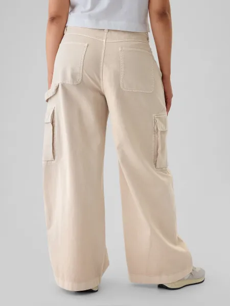 GAP Pants with Pockets Baggy Khaki Cargo - Ladies