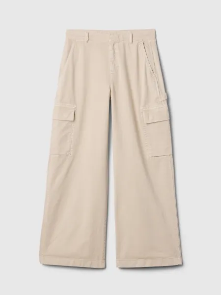 GAP Pants with Pockets Baggy Khaki Cargo - Ladies