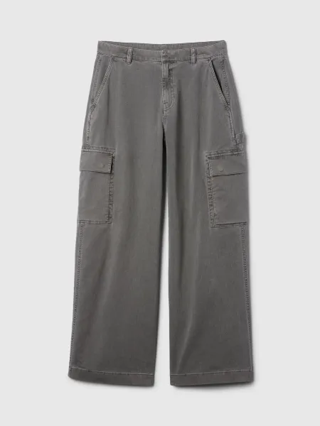 GAP Trousers with pockets Baggy Khaki Cargo - Women's