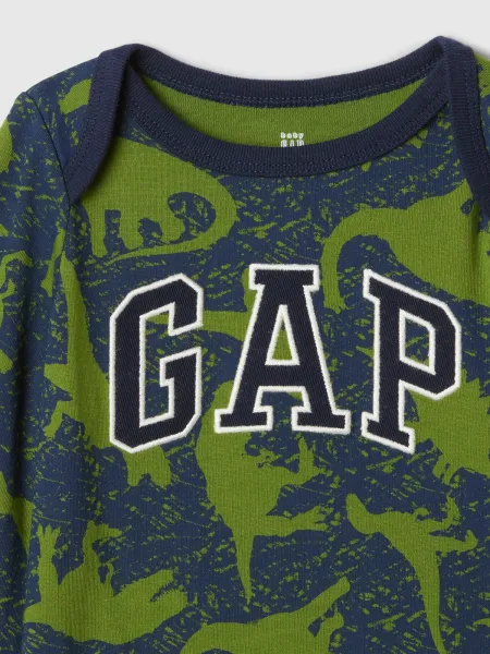 GAP Baby Cotton Bodysuit with Logo - Boys