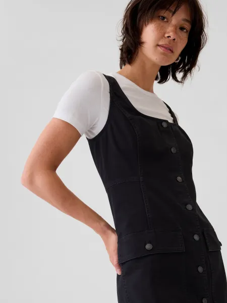GAP Denim Mini Dress Utility - Ladies