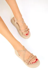 Soho Beige-Beige Women's Sandals 17850