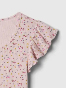 GAP Floral Ribbed T-Shirt - Girls