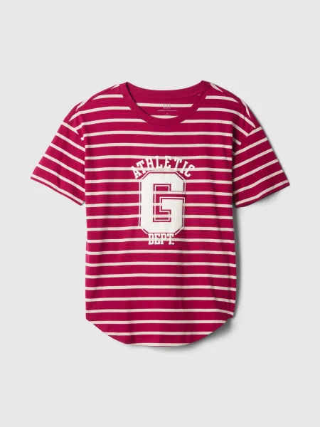 GAP Oversize Striped Athletic T-Shirt - Ladies