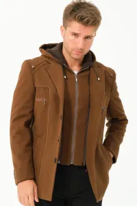 K7532 DEWBERRY MEN'S COAT-PLAIN CAMEL