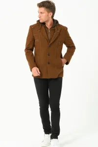 K7532 DEWBERRY MEN'S COAT-PLAIN CAMEL