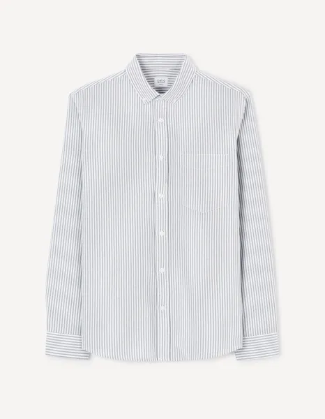 Celio Long Sleeve Shirt Caoxfordy - Mens