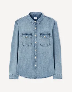 Celio Denim Shirt Jambray - Mens