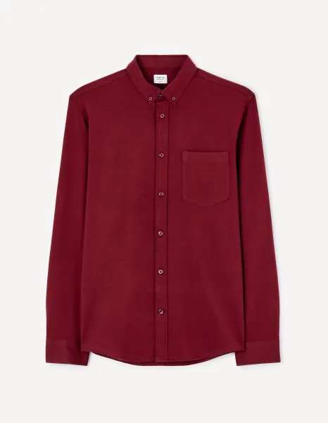 Celio Long Sleeve Shirt Bapik - Mens