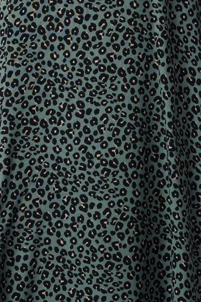 Trendyol Khaki Animal Midi Woven Dress