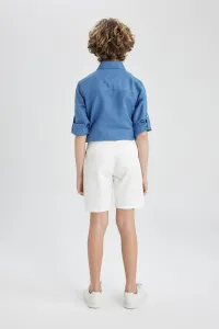 DEFACTO Boy's Gabardine Basic Shorts