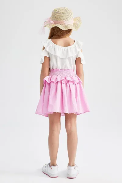 DEFACTO Girls Cotton Skirt