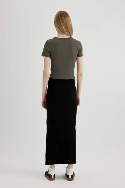 DEFACTO Corduroy Camisole Maxi Skirt