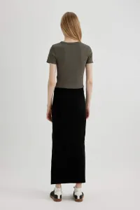 DEFACTO Corduroy Camisole Maxi Skirt