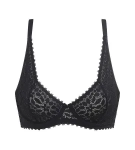 DIM DAILY DENTELLE UNDERWIRE BRA - Dámska čipková podprsenka - čierna
