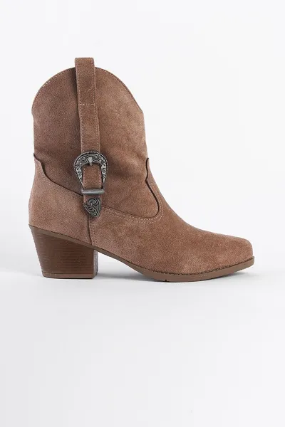 Capone Outfitters Suede Pull-On Women's Cowboy Boots