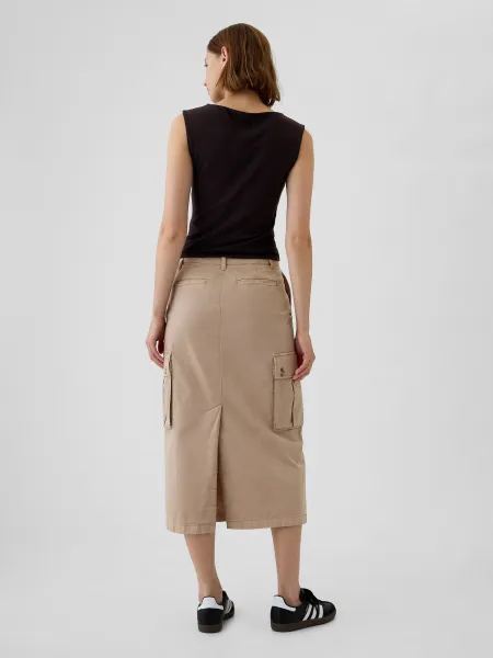 GAP Midi Skirt with Pockets Utility Cargo - Ladies