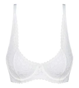 DIM DAILY DENTELLE UNDERWIRE BRA - Dámska čipková podprsenka - biela