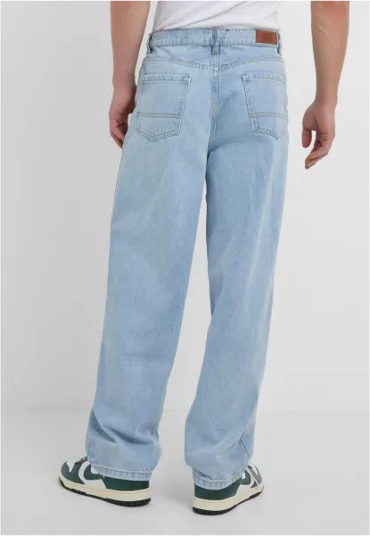 Men's Baggy Fit Heavy Unce Light Blue Jeans