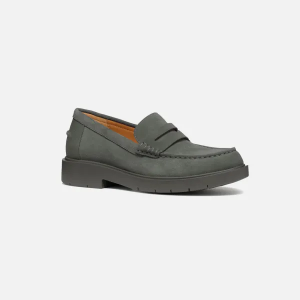 Grey-green women's loafers Geox Spherica Ec1 - Women's