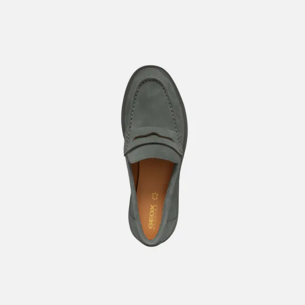 Grey-green women's loafers Geox Spherica Ec1 - Women's