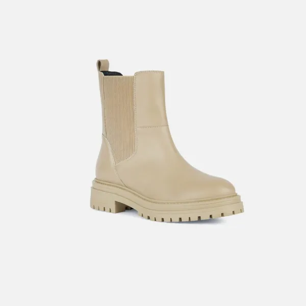 Beige women's ankle boots Geox Iridea - Women's