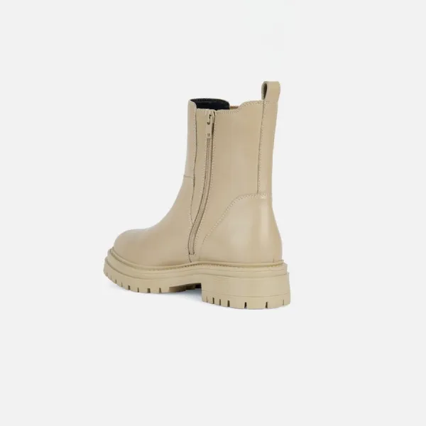 Beige women's ankle boots Geox Iridea - Women's