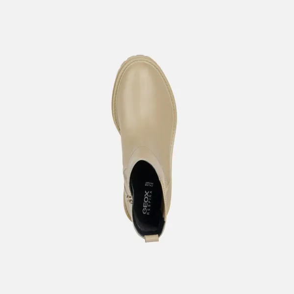 Beige women's ankle boots Geox Iridea - Women's