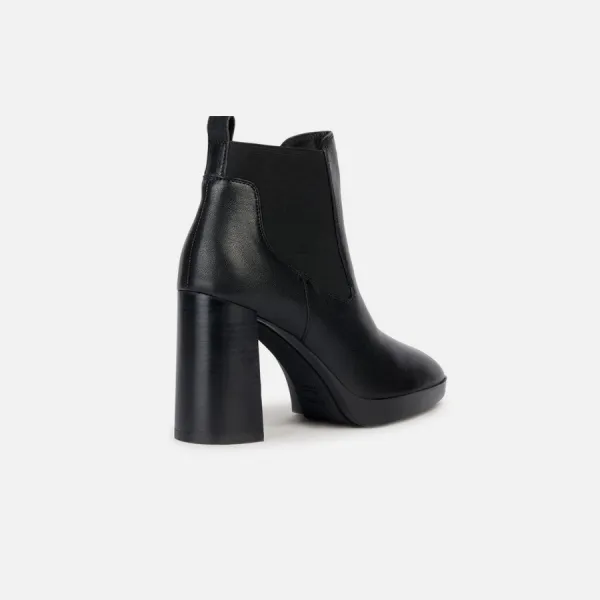 Black women's ankle boots Geox Teulada - Women's