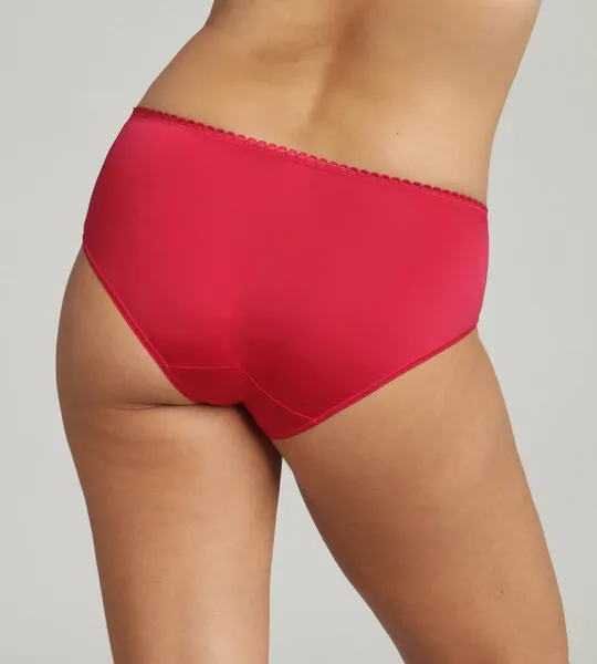 PLAYTEX FLOWER ELEGANCE RCS MIDI BRIEF - Dámske čipkované nohavičky - červená