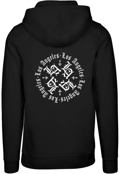 Men's hoodie Los Angeles Circle black