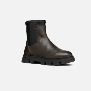 Dark brown women's ankle shoes Geox Vilde - Women's