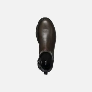 Dark brown women's ankle shoes Geox Vilde - Women's