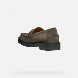 Dark grey women's moccasins Geox Spherica Ec1 - Women's