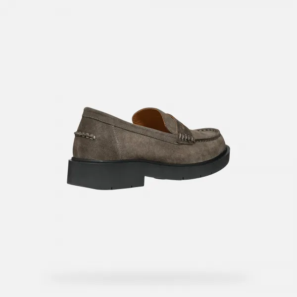 Dark grey women's moccasins Geox Spherica Ec1 - Women's