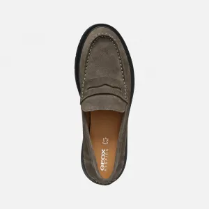 Dark grey women's moccasins Geox Spherica Ec1 - Women's