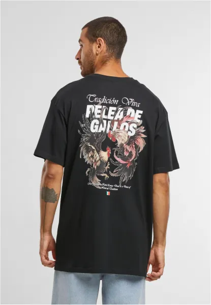 Men's T-shirt Pelea De Gallos Oversize black