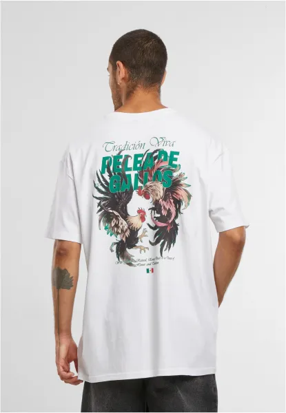 Men's T-shirt Pelea De Gallos Oversize white