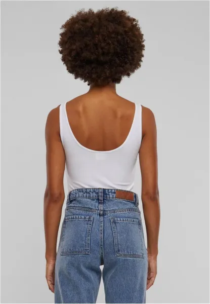 Women's bodysuit Organic Tank white