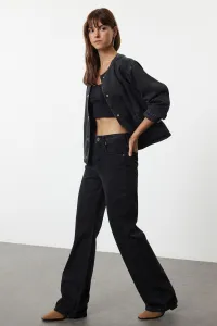 Trendyol Black High Waist Wide Leg Jeans