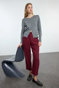 Trendyol Claret Red Balloon Pattern Woven Trousers