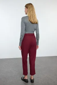Trendyol Claret Red Balloon Pattern Woven Trousers